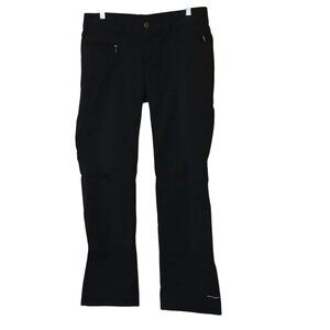 Columbia Womens Pants Size 12 Black Omni-Shield Water Resistant 32" Inseam #B-3